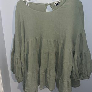 New with tags sage green shirt